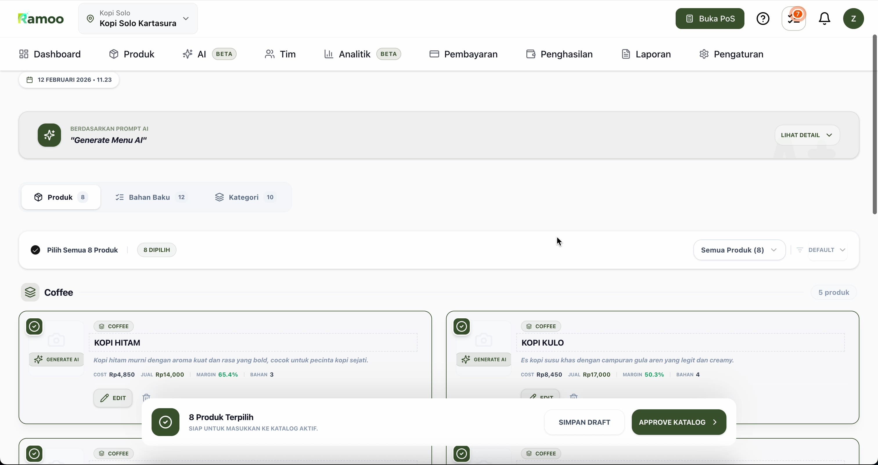 Tabel Review Hasil AI